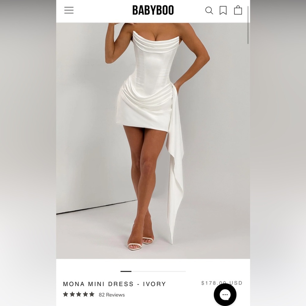 Babyboo Ivory Asymmetrical Skirt